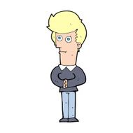cartoon man staring N16