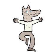 cartoon wolf man N90