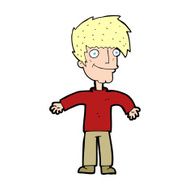 cartoon happy man N719