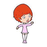 cartoon pretty woman N411