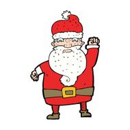 cartoon angry santa claus N29