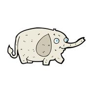 cartoon funny little elephant N11