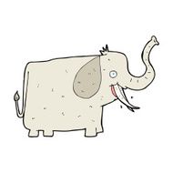 cartoon happy elephant N22