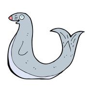 cartoon happy seal N30