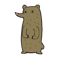 funny cartoon bear N102