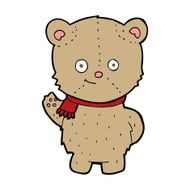 Cartoon Bear Waving N7