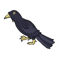 Cartoon Crow N43
