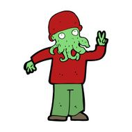 cartoon cool alien N15
