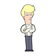 cartoon annoyed man N123