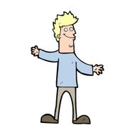 cartoon happy man N720