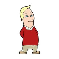 cartoon friendly man N39