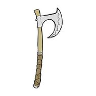cartoon viking axe N15