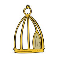 Cartoon Bird Cage N21