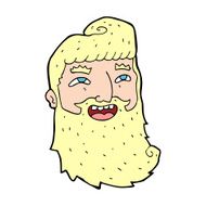 cartoon laughing bearded man N12