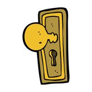 cartoon door knob N22