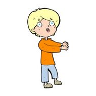 cartoon shocked boy N46