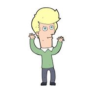 cartoon shocked man N179