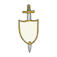 cartoon heraldic shield N27