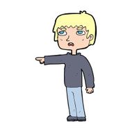 Cartoon Boy Pointing N47