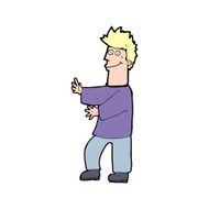 cartoon happy man N721
