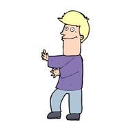 cartoon man gesturing N46