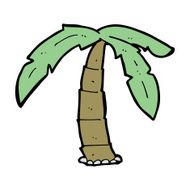 Cartoon Palm Tree N84