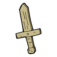 cartoon wooden sword N19