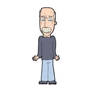 cartoon dad shrugging shoulders N15
