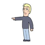 cartoon angry man pointing N15