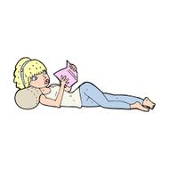 caroton pretty woman reading book N5