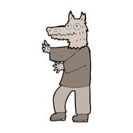 cartoon funny werewolf N30