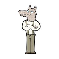 cartoon funny werewolf N31
