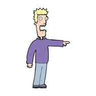 cartoon terrified man N411