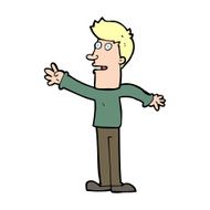 Cartoon Man Reaching N16