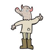 cartoon funny werewolf N32