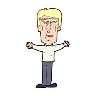 cartoon angry man N156