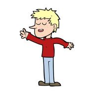 cartoon happy man reaching N14