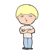 cartoon grumpy man N32