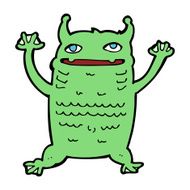 cartoon little monster N93