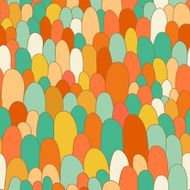 Seamless hand-drawn abstract pattern