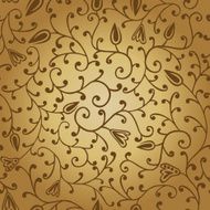 Abstract seamless texture with fish hearts flowers N4