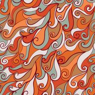 Seamless wave hand-drawn pattern N15