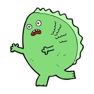 Cartoon monster N182