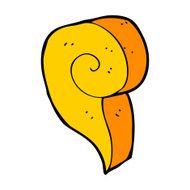 cartoon decorative swirl symbol N16
