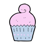 cartoon cupcake N207