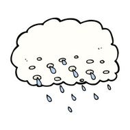 Cartoon Rain Cloud N66