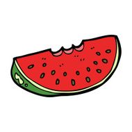 Cartoon Watermelon Slice N22