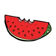 Cartoon Watermelon Slice N23