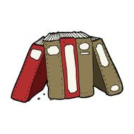 cartoon old books N27