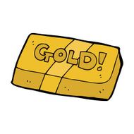 cartoon bar of gold N22